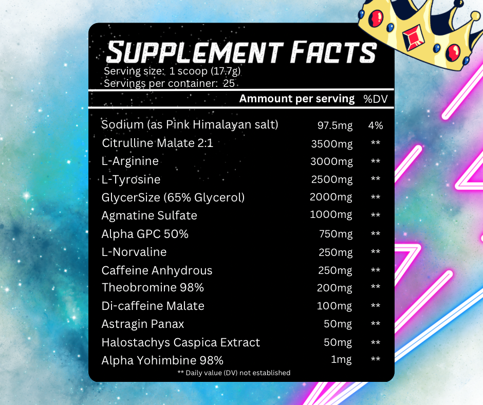 the King’s lab Hail the Son – Pre-Workout Powder for Energy, Focus, Pumps & Endurance (25 Servings)
