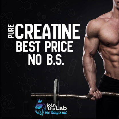 the King’s lab Creatine Monohydrate – 100% Micronized, 500g (100 Servings)
