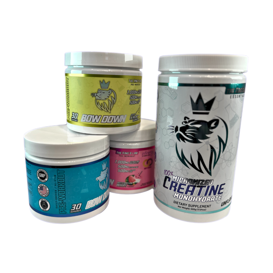 the 3-Month Stack - Bow Down Pre Workout + Creatine Bundle