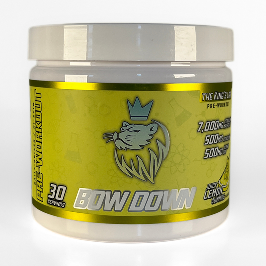 the King’s lab Bow Down – High-Stim Pre-Workout for Energy, Focus & Training Performance (30 Servings)