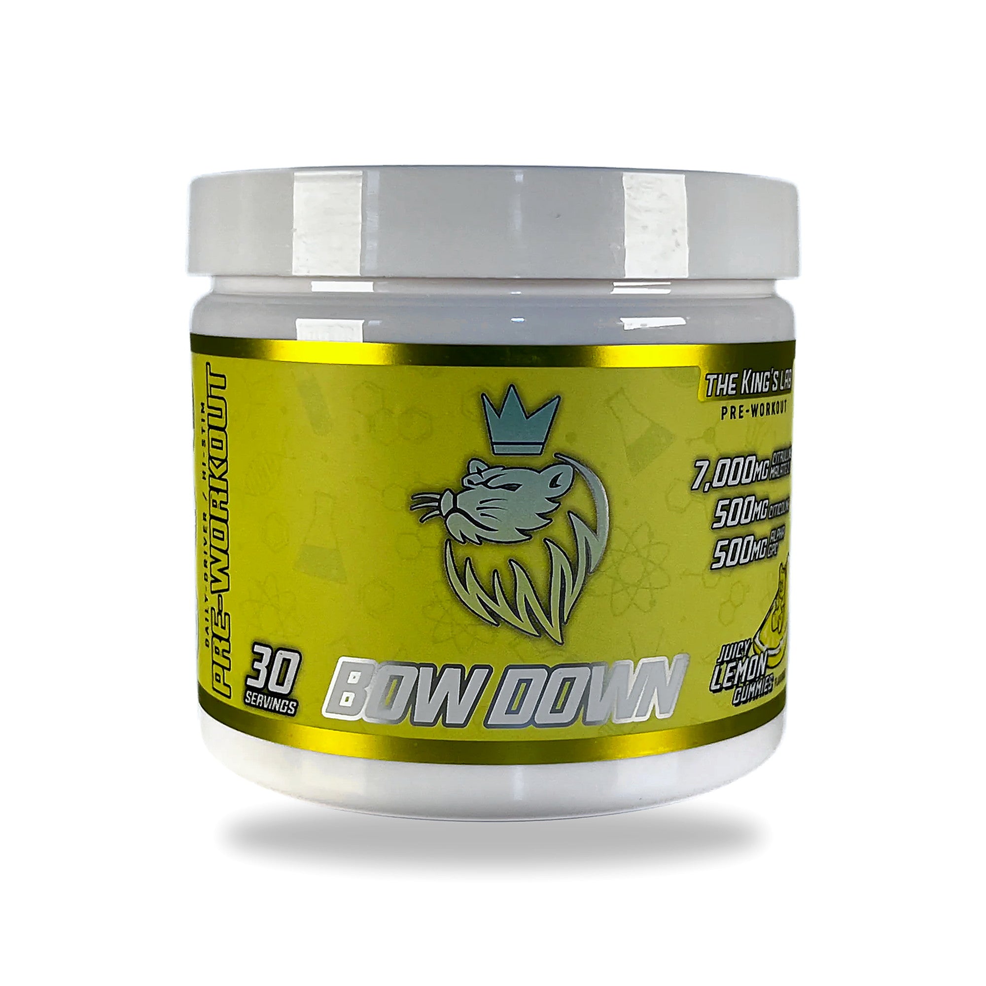 the King’s lab | Bow Down NO ITCH, NO Beta-Alanine Pre-Workout - (30 Servings)